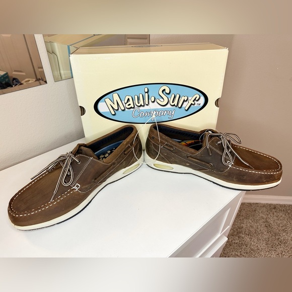 Maui Surf Men’s Loafer Dark Brown Shoes - size 11 - Picture 5 of 11